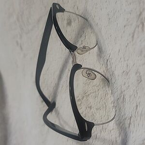 Cyxus Black Clear Eyeglasses with Case